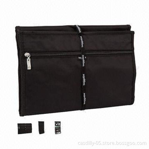Toiletry Bag with Lower Vinyl Pocket Zips Off